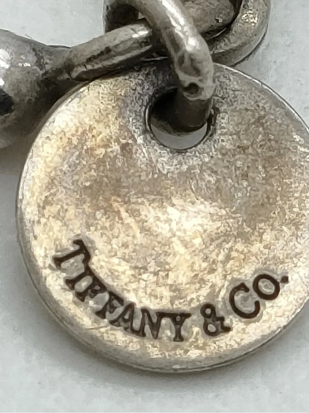 Tiffany & Co. Sterling Oval 'Please Return To' Tag Necklace - Silver